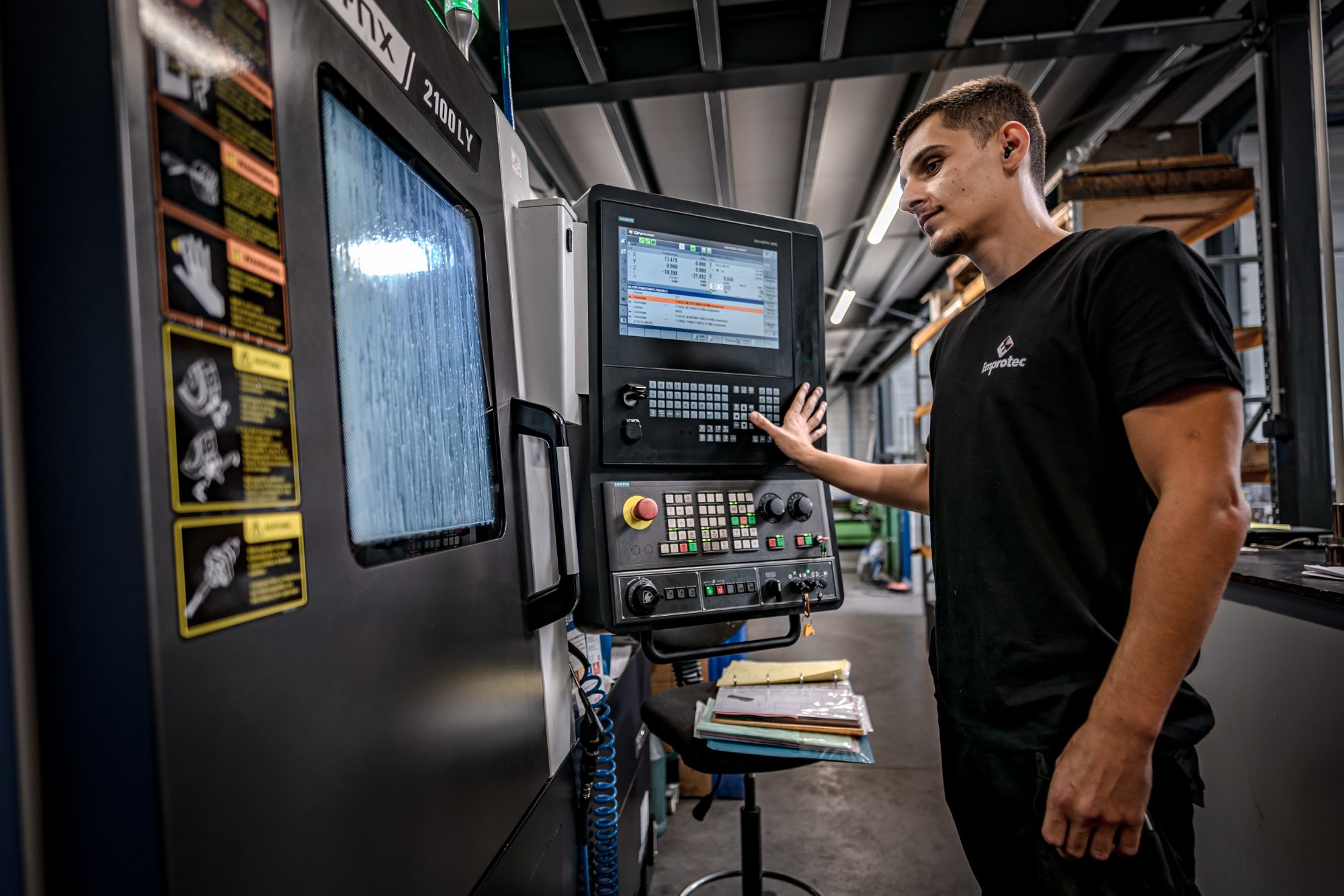 CNC machine in the in-house toolroom